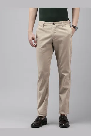 Arrow Men Micro Ditsy Printed Bronson Slim Fit Low-Rise Trousers