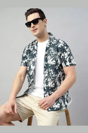 HANCOCK Men Comfort Floral Opaque Printed Casual Shirt
