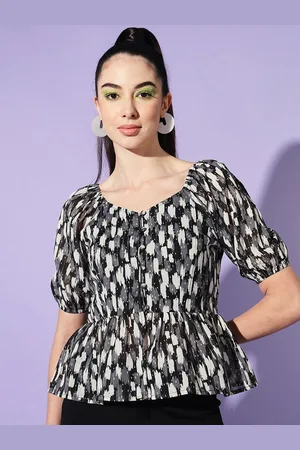 Moda Rapido Women Printed Peplum Top