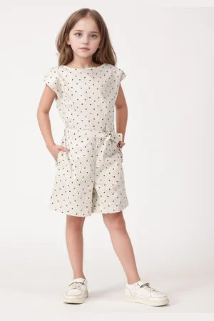 French Connection Girls Floral Printed Cotton Basic Jumpsuit