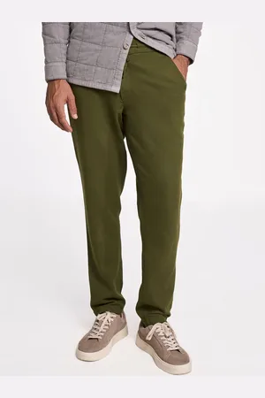 Terra Luna Men Tailored Slim Fit Mid-Rise Cotton Trousers