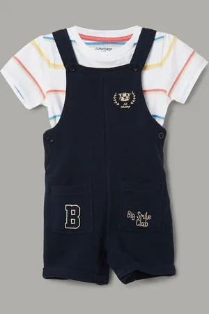 Lifestyle Boys Printed Pure Cotton Dungaree