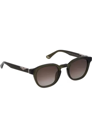 Police Men Square Sunglasses with UV Protected Lens SPLL82K502GNSG