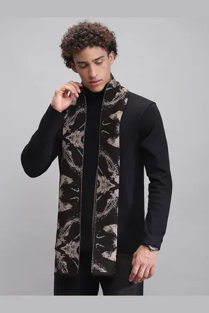 Monte Carlo Men Merino Wool Self Design Mufflers