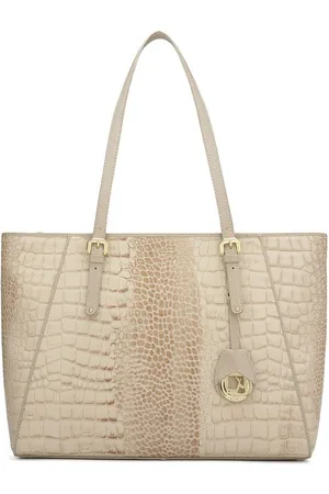 Da Milano Textured Leather Shopper Tote Bag