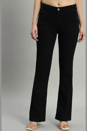 Mast & Harbour Women Bootcut High-Rise Stretchable Jeans