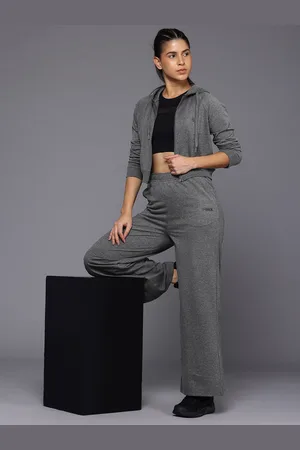 HRX Melange Effect Lifestyle Tracksuit