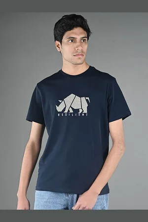 LOUIS STITCH Men Graphic Printed Round Neck Cotton T-shirt