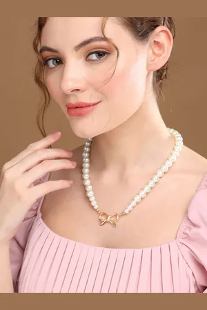 Priyaasi Gold-Plated Pearls Beaded Necklace