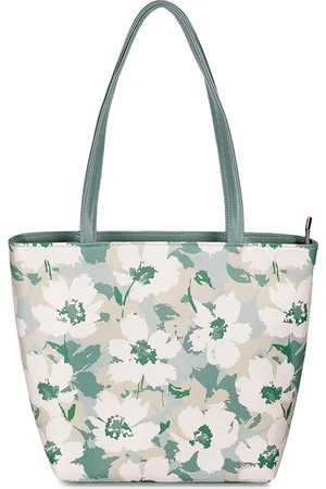 All Things Mochi Women Floral Printed Oversized Structured Tote Bag