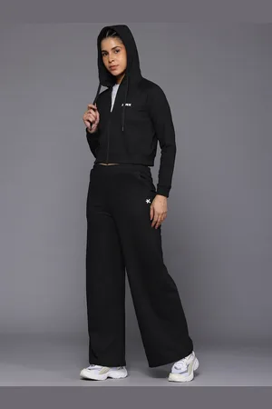 HRX Brand Logo Detail Hooded Zip-Up Lifestyle Tracksuit