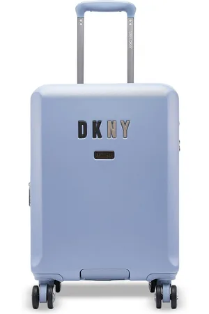 DKNY URBAN SAFARI Range Blue Suede 20" Cabin Hard Trolley Bag