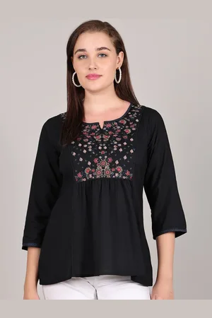 Jinfo Women Floral Printed Empire Top