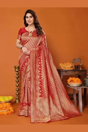Saadhvi Woven Design Zari Pure Silk Saree