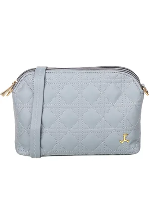 All Things Mochi Blue Structured Sling Bag with Quilted