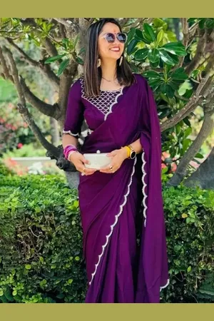 Saadhvi Embellished Pure Georgette Saree