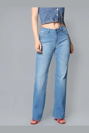 Flying Machine Women Bootcut Light Fade Stretchable Jeans