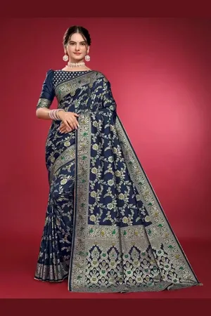 Saadhvi Woven Design Zari Pure Silk Saree