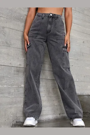KOTTY Women Straight Fit High-Rise Stretchable Cotton Jeans