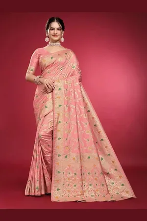 Saadhvi Woven Design Zari Pure Silk Saree