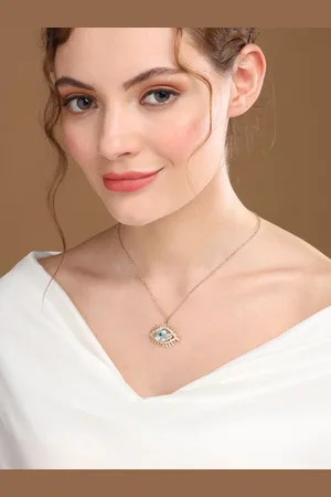 Priyaasi Gold-Plated Stone Studded Evil Eye Necklace