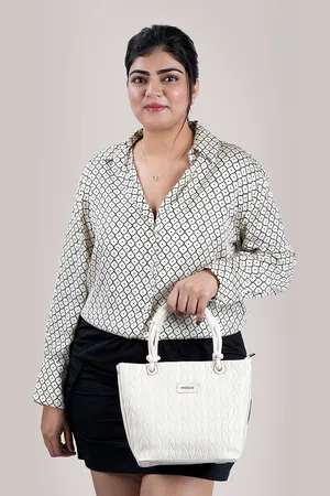 All Things Mochi Structured Handheld Bag with Quilted