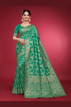 Saadhvi Woven Design Zari Pure Silk Saree