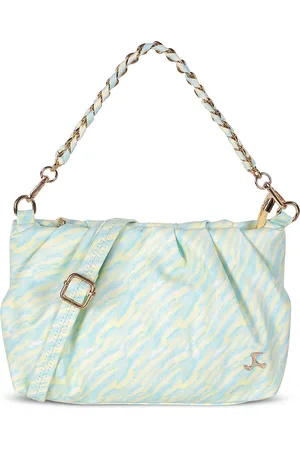 All Things Mochi Women Abstract Printed Half Moon Handheld Bag