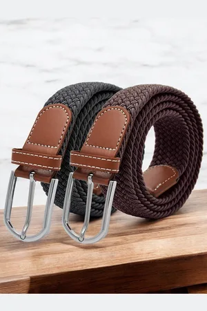 Provogue Men Set Of 2 Braided Belt