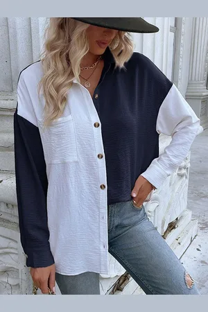 DressBerry Women Colourblocked Shirt Style Top