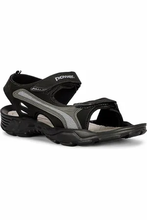 POWER Men Textured Leather Sports Sandals