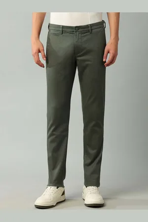 Arrow Men Cotton Slim Fit Mid-Rise Chinos Trousers