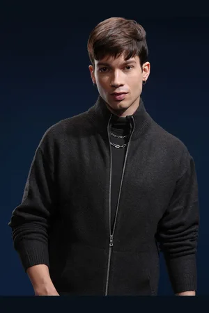 Highlander Men Full Sleeve Front Open Sweater