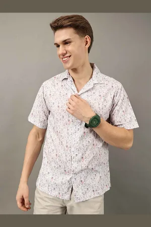 Jilmil Men Classic Floral Opaque Printed Casual Shirt