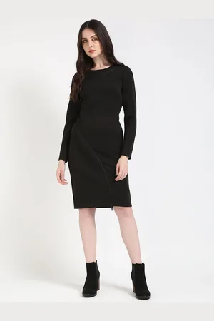 Calvin Klein Women Round Neck Sheath Dress