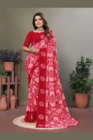Moda Rapido Tie and Dye Printed Saree
