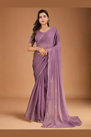 House of Pataudi Women Ethnic Motifs Embroidered Mukaish Saree with Blouse Piece