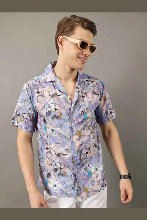 Jilmil Men Classic Floral Opaque Printed Casual Shirt