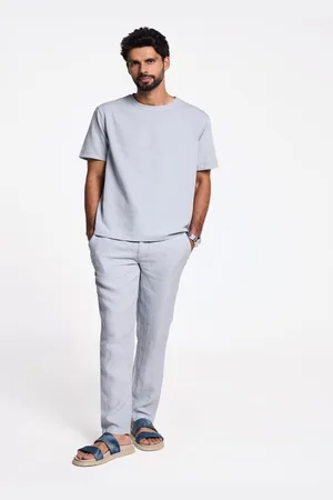 Terra Luna Men Solid Round Neck Cotton T-shirt