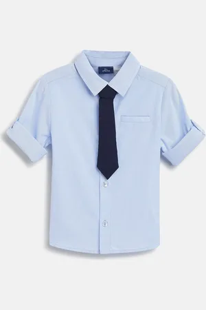 chicco Boys Relaxed Fit Solid Casual Shirt
