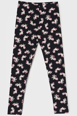 Lifestyle Girls Printed Pure Cotton Mid-Rise Ankle-Length Leggings
