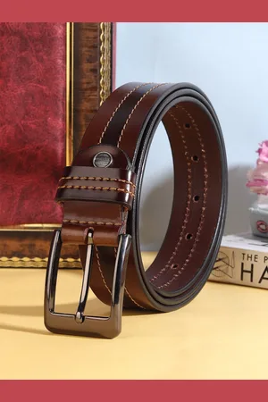 Provogue Men Textured Leather Formal Belt