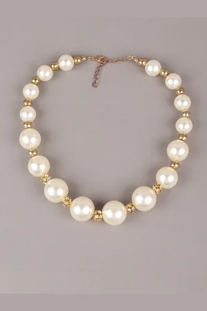 Alberre Odette Pearls Minimal Necklace