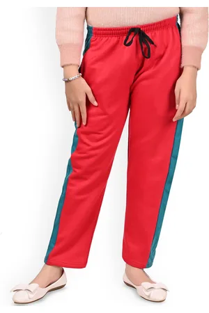 BAESD Girls Colourblocked Mid Rise Track Pants