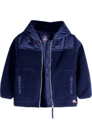 Cherry Crumble Unisex Kids Navy Blue Colourblocked Padded Jacket