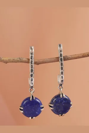 Fabindia Silver Plated Contemporary Drop Earrings
