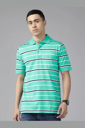 ColorPlus Striped Pure Cotton Polo T-shirt