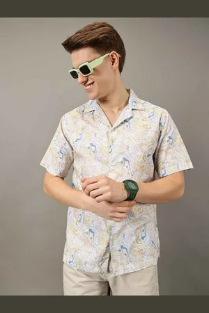 Jilmil Men Classic Floral Opaque Printed Casual Shirt