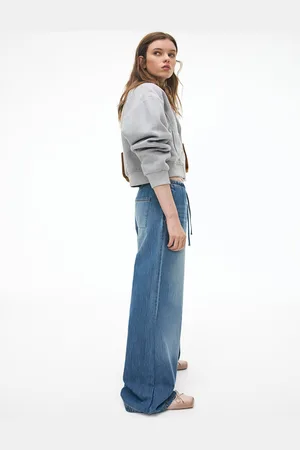 H&M Women Denim Drawstring Trousers