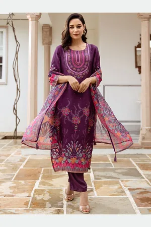 Ishin Women Ethnic Motifs Printed Regular Kurta with Trousers & With Dupatta